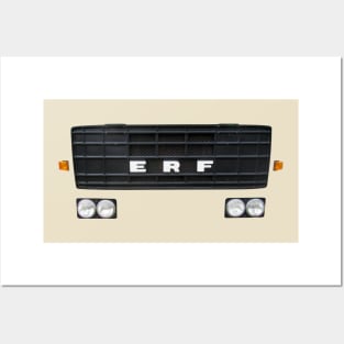 ERF B series 1970s classic heavy lorry minimalist front Posters and Art